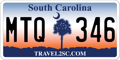SC license plate MTQ346