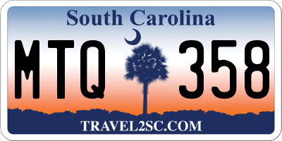 SC license plate MTQ358