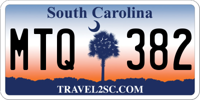 SC license plate MTQ382
