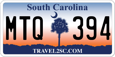 SC license plate MTQ394