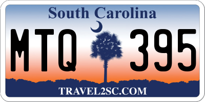 SC license plate MTQ395