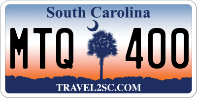 SC license plate MTQ400