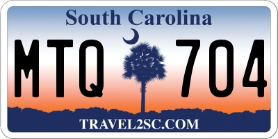 SC license plate MTQ704
