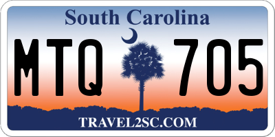 SC license plate MTQ705