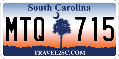 SC license plate MTQ715