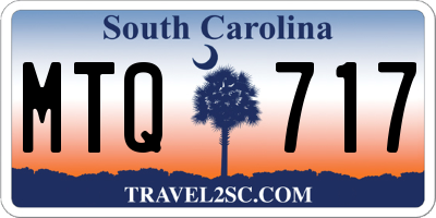 SC license plate MTQ717