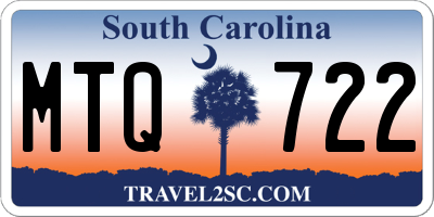 SC license plate MTQ722