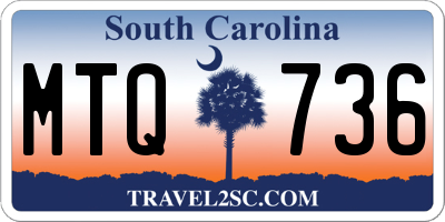 SC license plate MTQ736