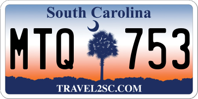 SC license plate MTQ753