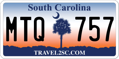 SC license plate MTQ757