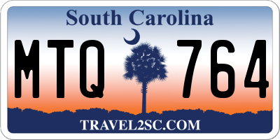 SC license plate MTQ764