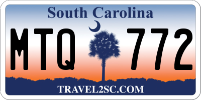 SC license plate MTQ772