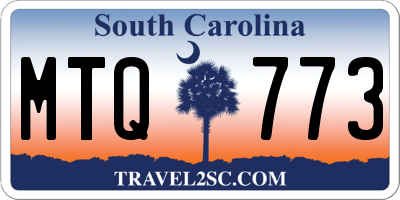 SC license plate MTQ773
