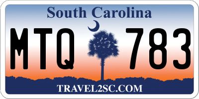 SC license plate MTQ783
