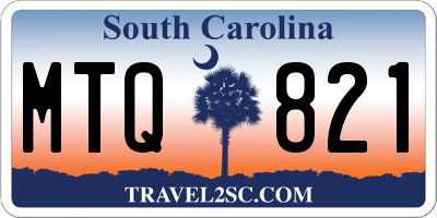 SC license plate MTQ821