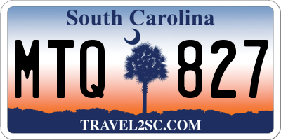 SC license plate MTQ827