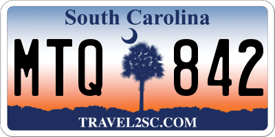 SC license plate MTQ842