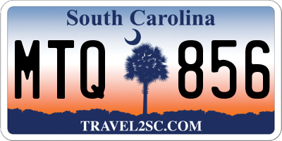 SC license plate MTQ856