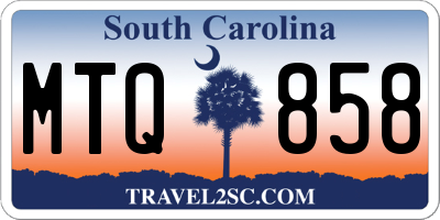 SC license plate MTQ858
