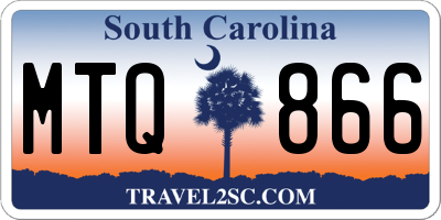 SC license plate MTQ866