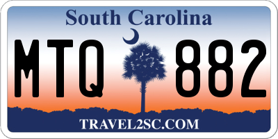 SC license plate MTQ882