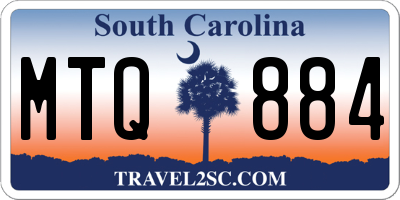 SC license plate MTQ884