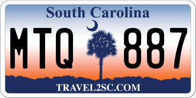 SC license plate MTQ887