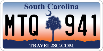 SC license plate MTQ941