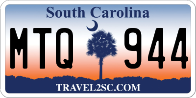 SC license plate MTQ944
