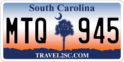 SC license plate MTQ945