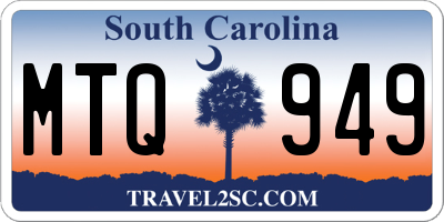 SC license plate MTQ949