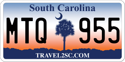 SC license plate MTQ955