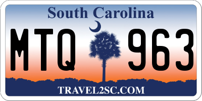SC license plate MTQ963