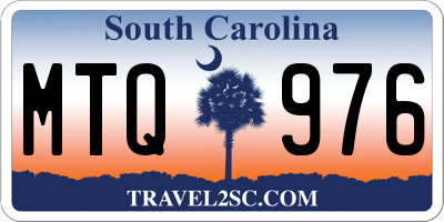 SC license plate MTQ976