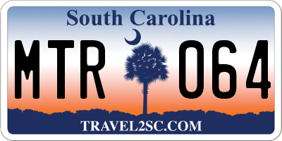 SC license plate MTR064