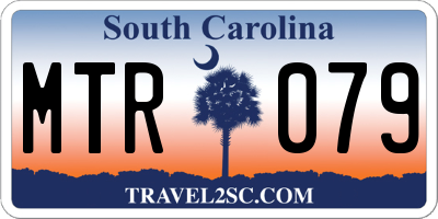 SC license plate MTR079