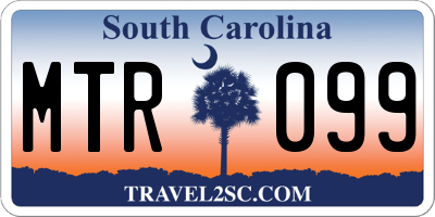 SC license plate MTR099