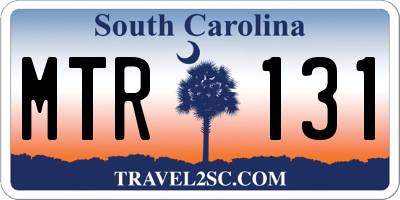 SC license plate MTR131