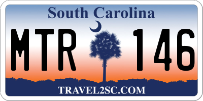 SC license plate MTR146