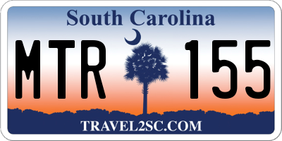 SC license plate MTR155