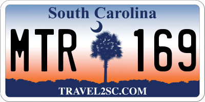 SC license plate MTR169