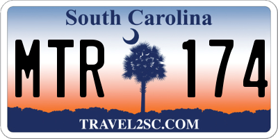SC license plate MTR174