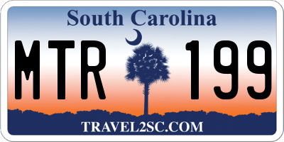 SC license plate MTR199