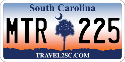 SC license plate MTR225