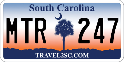 SC license plate MTR247