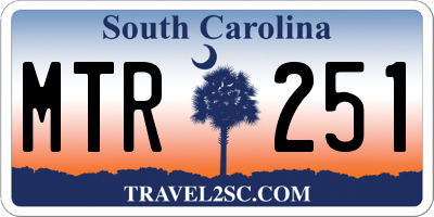 SC license plate MTR251