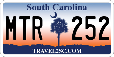 SC license plate MTR252