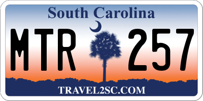 SC license plate MTR257
