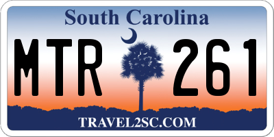 SC license plate MTR261