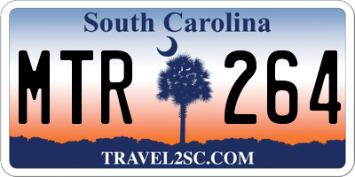 SC license plate MTR264